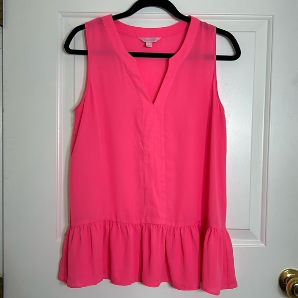 Lilly Pulitzer Tops - Lilly Pulitzer Women's size S Gramercy Top Cosmic Coral Pink